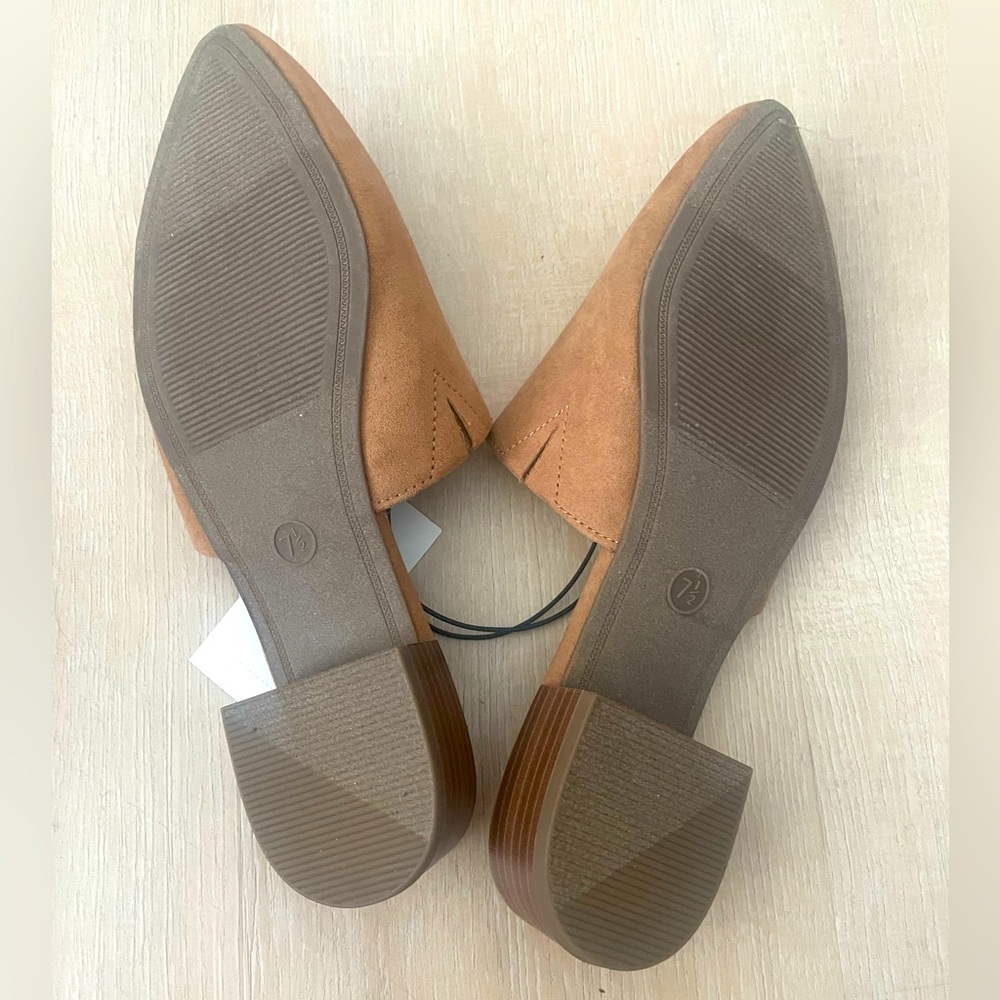 A New Day Women’s Faux Suede Slip-On Mules in Tan Size 7.5 - Picture 3 of 4